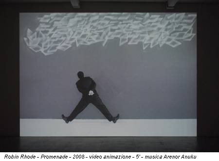 Robin Rhode - Promenade - 2008 - video animazione - 5' - musica Arenor Anuku