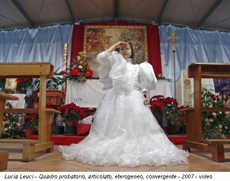 Lucia Leuci - Quadro probatorio, articolato, eterogeneo, convergente - 2007 - video