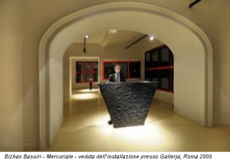Bizhan Bassiri - Mercuriale - veduta dell’installazione presso Gallerja, Roma 2008