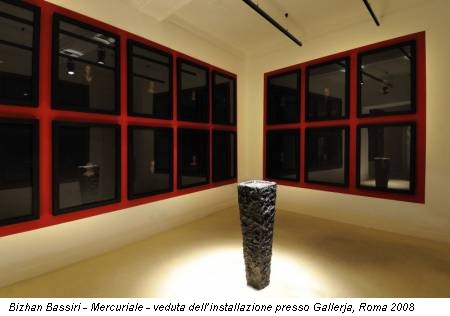 Bizhan Bassiri - Mercuriale - veduta dell’installazione presso Gallerja, Roma 2008