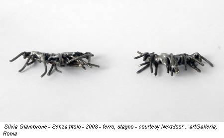 Silvia Giambrone - Senza titolo - 2008 - ferro, stagno - courtesy Nextdoor... artGalleria, Roma