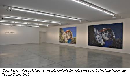 Enoc Perez - Casa Malaparte - veduta dell'allestimento presso la Collezione Maramotti, Reggio Emilia 2008