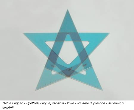 Dafne Boggeri - Spettrali, doppie, variabili - 2008 - squadre di plastica - dimensioni variabili