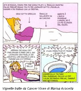 Vignette tratte da Cancer Vixen di Marisa Acocella