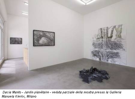 Dacia Manto - Jardin planétaire - veduta parziale della mostra presso la Galleria Manuela Klerkx, Milano