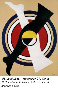 Fernand Léger - Hommage à la danse - 1925 - olio su tela - cm 159x121 - coll. Maeght, Paris