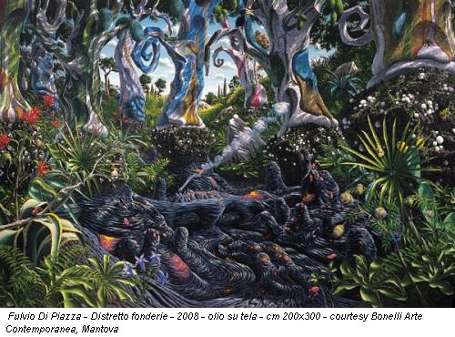 Fulvio Di Piazza - Distretto fonderie - 2008 - olio su tela - cm 200x300 - courtesy Bonelli Arte Contemporanea, Mantova