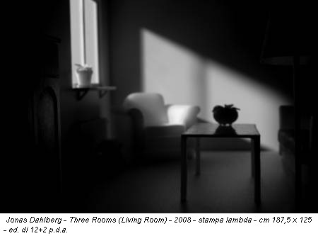 Jonas Dahlberg - Three Rooms (Living Room) - 2008 - stampa lambda - cm 187,5 x 125 - ed. di 12+2 p.d.a.