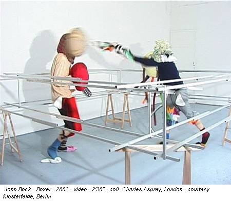 John Bock - Boxer - 2002 - video - 2'30'' - coll. Charles Asprey, London - courtesy Klosterfelde, Berlin