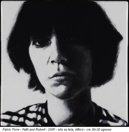 Fabio Torre - Patti and Robert - 2005 - olio su tela, dittico - cm 30x30 ognuno