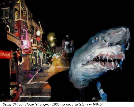 Benny Chirco - Haole (stranger) - 2008 - acrilico su tela - cm 100x80