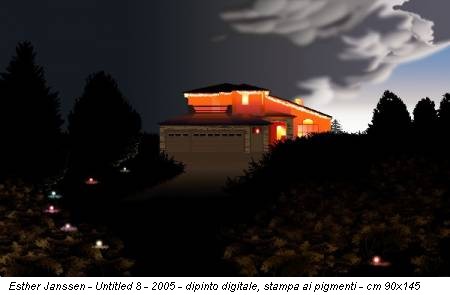 Esther Janssen - Untitled 8 - 2005 - dipinto digitale, stampa ai pigmenti - cm 90x145
