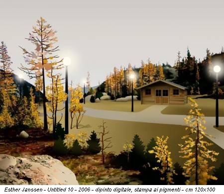 Esther Janssen - Untitled 10 - 2006 - dipinto digitale, stampa ai pigmenti - cm 120x100