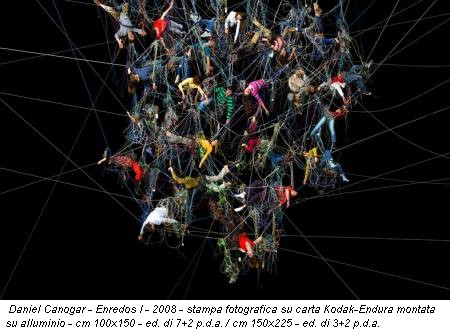 Daniel Canogar - Enredos I - 2008 - stampa fotografica su carta Kodak-Endura montata su alluminio - cm 100x150 - ed. di 7+2 p.d.a. / cm 150x225 - ed. di 3+2 p.d.a.