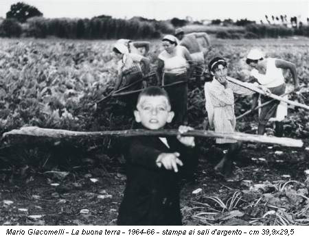 Mario Giacomelli - La buona terra - 1964-66 - stampa ai sali d'argento - cm 39,9x29,5