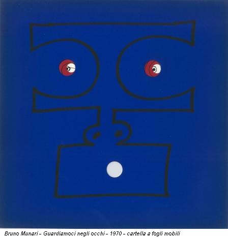 Bruno Munari - Guardiamoci negli occhi - 1970 - cartella a fogli mobili