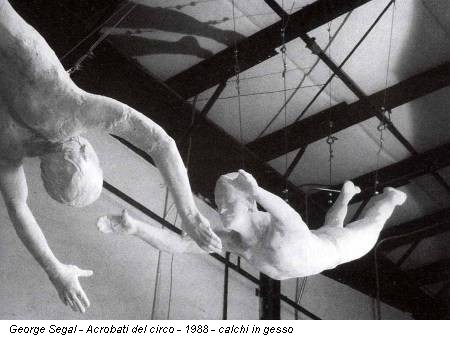 George Segal - Acrobati del circo - 1988 - calchi in gesso