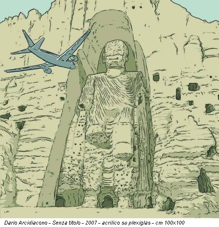 Dario Arcidiacono - Senza titolo - 2007 - acrilico su plexiglas - cm 100x100