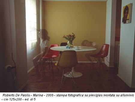 Roberto De Paolis - Marina - 2008 - stampa fotografica su plexiglas montata su alluminio - cm 125x200 - ed. di 5