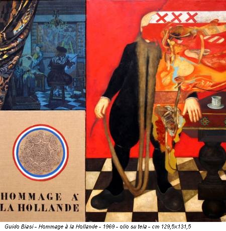 Guido Biasi - Hommage à la Hollande - 1969 - olio su tela - cm 129,5x131,5