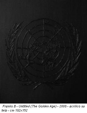Franko B - Untitled (The Golden Age) - 2008 - acrilico su tela - cm 182x152
