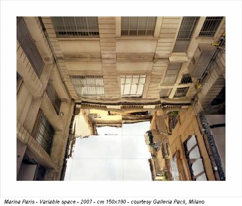 Marina Paris - Variable space - 2007 - cm 150x190 - courtesy Galleria Pack, Milano