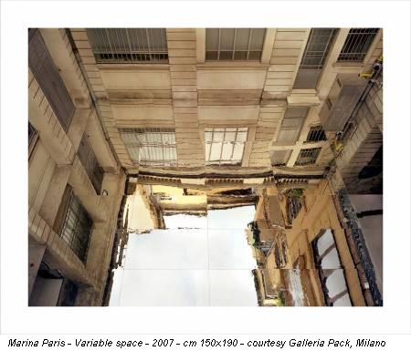 Marina Paris - Variable space - 2007 - cm 150x190 - courtesy Galleria Pack, Milano