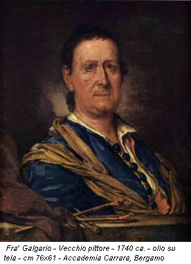 Fra’ Galgario - Vecchio pittore - 1740 ca. - olio su tela - cm 76x61 - Accademia Carrara, Bergamo
