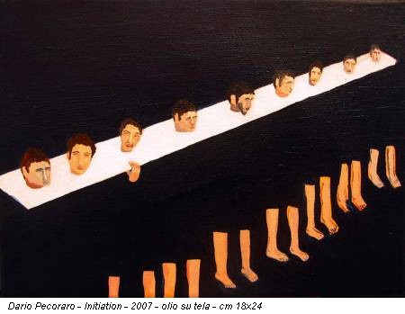 Dario Pecoraro - Initiation - 2007 - olio su tela - cm 18x24