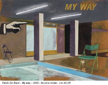 Paolo De Biasi - My way - 2008 - tecnica mista - cm 42x35