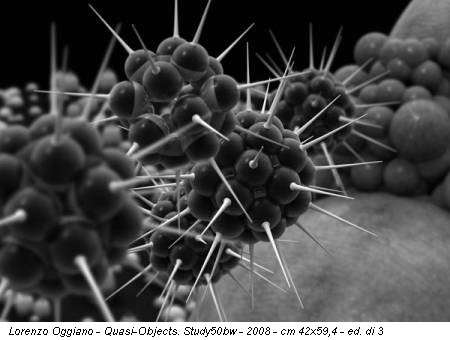 Lorenzo Oggiano - Quasi-Objects. Study50bw - 2008 - cm 42x59,4 - ed. di 3