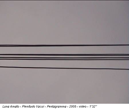 Luna Amato - Plenitudo Vacui - Pentagramma - 2008 - video - 1’32’’