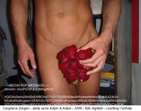 Casaluce-Geiger - dalla serie Adam & Adam - 2006 - foto digitale - courtesy l’artista