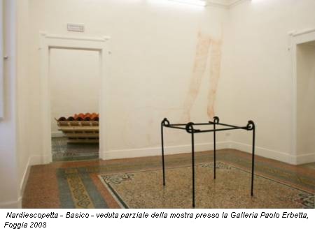 Nardiescopetta - Basico - veduta parziale della mostra presso la Galleria Paolo Erbetta, Foggia 2008
