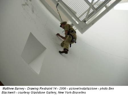 Matthew Barney - Drawing Restraint 14 - 2006 - azione/installazione - photo Ben Blackwell - courtesy Gladstone Gallery, New York-Bruxelles