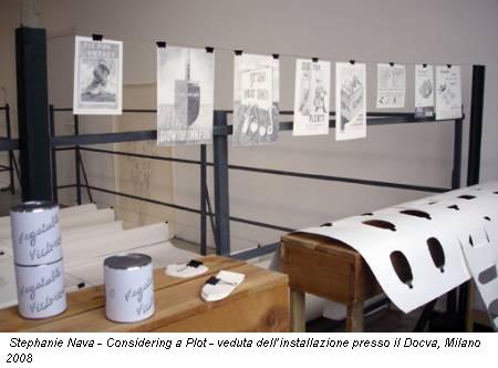 Stephanie Nava - Considering a Plot - veduta dell’installazione presso il Docva, Milano 2008