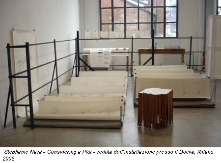Stephanie Nava - Considering a Plot - veduta dell’installazione presso il Docva, Milano 2008