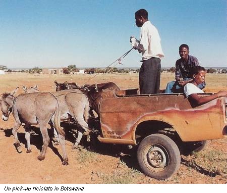 Un pick-up riciclato in Botswana