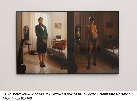 Fabio Mantovani - Second Life - 2008 - stampa da file su carta metallizzata montata su d-bond - cm 60x100