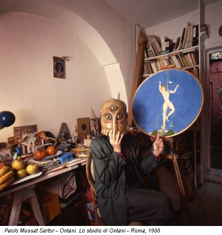 Paolo Mussat Sartor - Ontani. Lo studio di Ontani - Roma, 1988