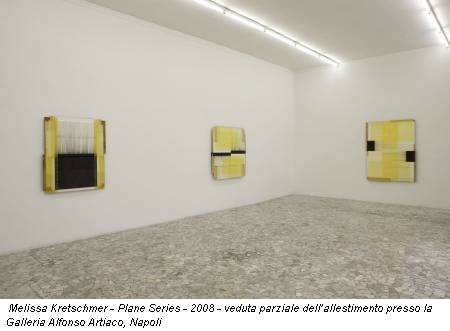Melissa Kretschmer - Plane Series - 2008 - veduta parziale dell’allestimento presso la Galleria Alfonso Artiaco, Napoli
