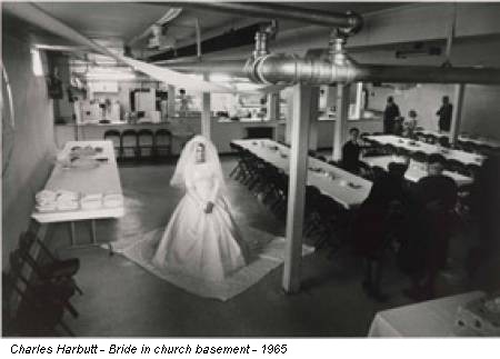 Charles Harbutt - Bride in church basement - 1965