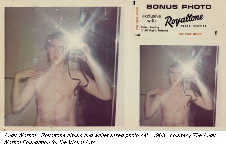 Andy Warhol - Royaltone album and wallet sized photo set - 1968 - courtesy The Andy Warhol Foundation for the Visual Arts