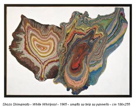 Shozo Shimamoto - White Whirlpool - 1965 - smalto su tela su pannello - cm 186x255