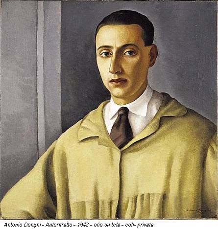 Antonio Donghi - Autoritratto - 1942 - olio su tela - coll- privata