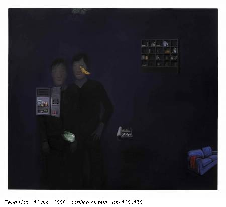Zeng Hao - 12 am - 2008 - acrilico su tela - cm 130x150