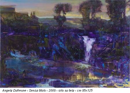 Angela Dufresne - Senza titolo - 2008 - olio su tela - cm 85x125
