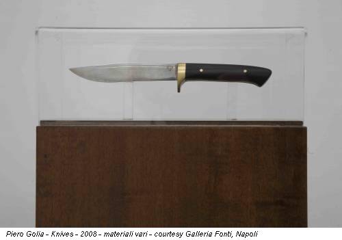 Piero Golia - Knives - 2008 - materiali vari - courtesy Galleria Fonti, Napoli