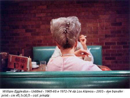 William Eggleston - Untitled - 1965-68 e 1972-74 da Los Alamos - 2003 - dye transfer print - cm 45,1x30,5 - coll. privata