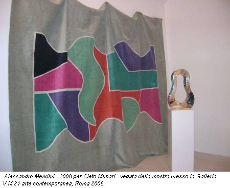 Alessandro Mendini - 2008 per Cleto Munari - veduta della mostra presso la Galleria V.M.21 arte contemporanea, Roma 2008